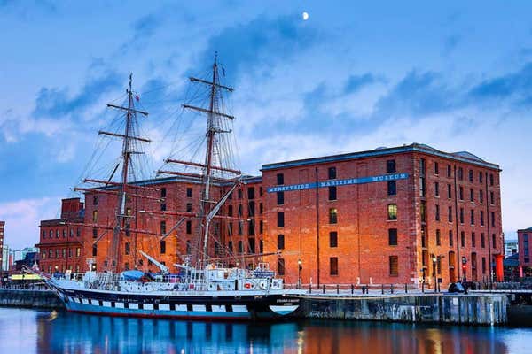Exterior image of the Merseyside Maritime Museum in Liverpool