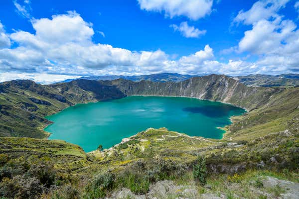 Quilotoa lagoon, Ecuador